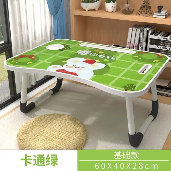 Dec.18 643번 침대 위 게으름뱅이책상 가정용 기숙사 간이아동책상 위 작은책상 접이식 침실Z, 2_캐릭터 는 스 크 래 치 에 강하 다 [쥐 는 돈