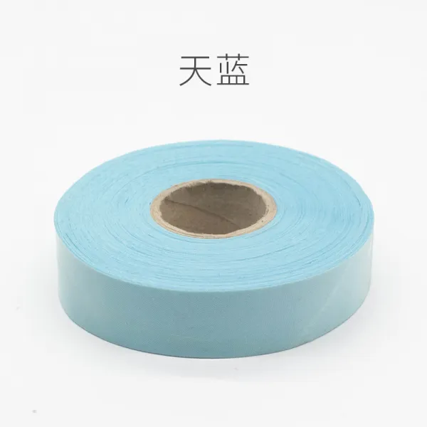 명품 칼라부직포 제조업자 3CM 넓은 도급 커튼 소파 코스튬의상 부자재 구르다 화이트 천조각 라인 글씨리본, 스카이블루 3c m 와이드 1롤