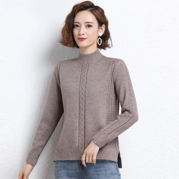 쥬디코디 양모니트 헝가샹 스웨터 여성 겨울 가을 계절 핏아우터 숏 앞이 짧고 뒤가 길다 티