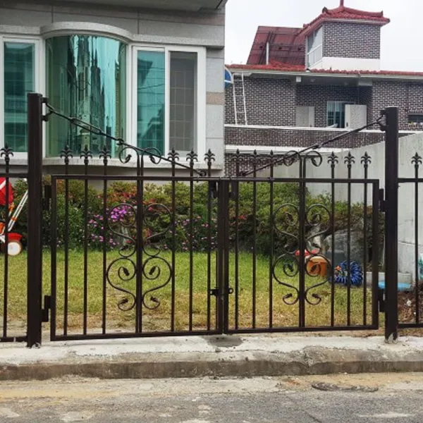 엘토로 아트휀스 대문 1-2 높이0.9m폭1m 울타리 전원주택 담장 디자인 목재 철문 출입문