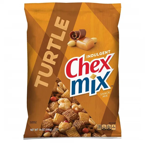 Chex Mix Snack Indulgent Turtle 믹스 방종 거북이 14 oz. Bag, 1개
