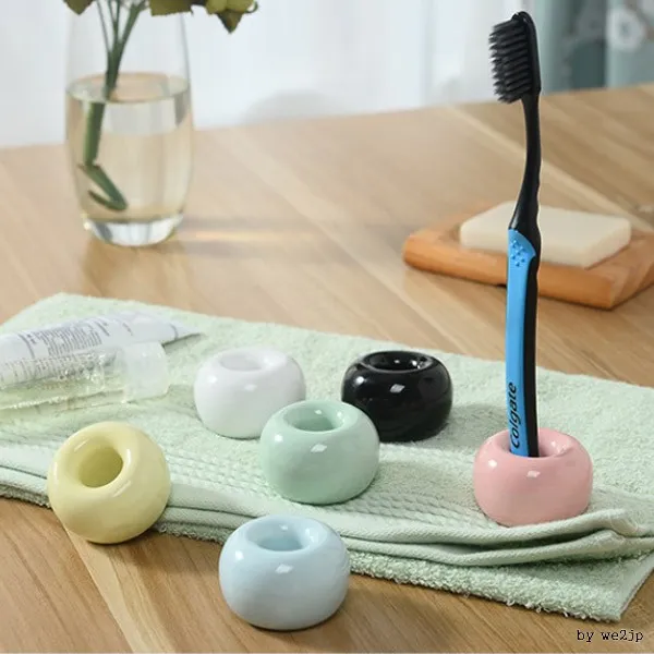 생활살림꾼 도자기 칫솔꽂이, 1개, 핑크