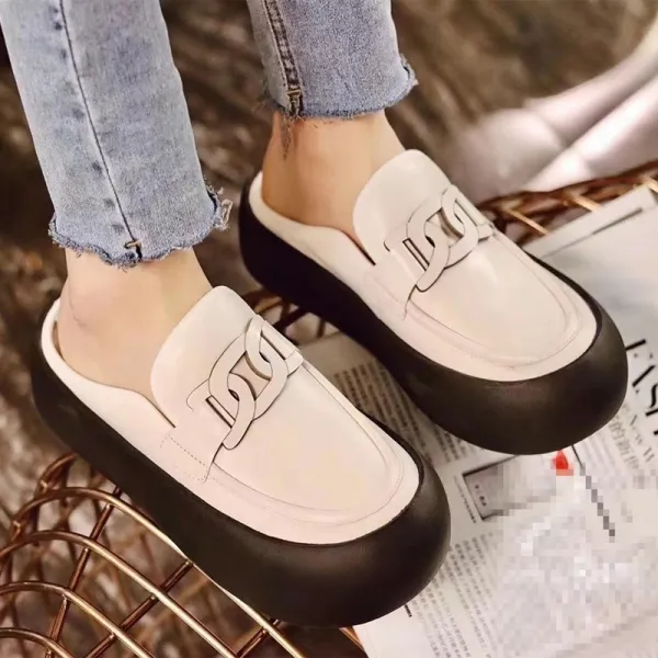 Mar.23 81번 여름 가방 앞코 반 토녀 뮐러 통굽에 슬리퍼 신고z