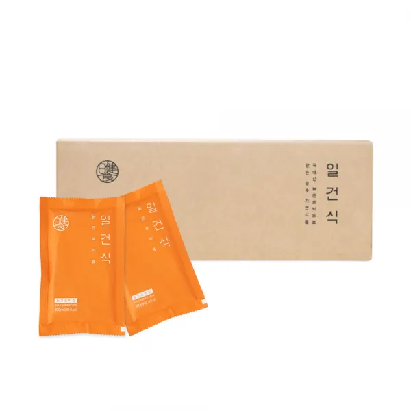 일건식 (주문폭주) 찐한다고 소문난 호박죽 같은 100% 늙은호박 효소분해 호박즙 30포 60포 붓기호박즙 출산호박즙 임산부호박즙, 100ml 60포 (벌크포장), 1box