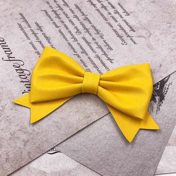 슈즈클립 신발식 리본 부속품 액세서리 입체 구두 장식 테이블위 매치하기좋은 신발버클 신발클립 Diy T11 노란색 뒷돈 신발클립 1세트 미포함 신발 기본