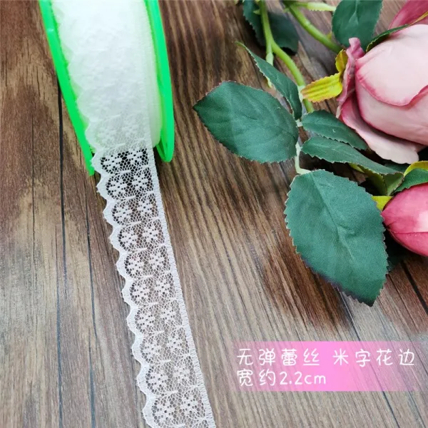 레이스브라우스 2CM 탄력없음 쌀 자 러플 탁상용 판 복장 여성의류 보조재 액세서리 2776028391, 블랙, 치다 1개 =600 야드 546메터