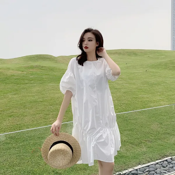 블랙바바 여성 일자핏 미디원피스a19061803