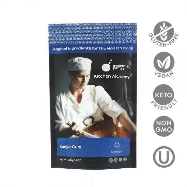 Modernist Pantry 모더니스트 팬트리GMO 무첨가 & 무 글루텐 천연 곤약 가루 400 g, none, 400g