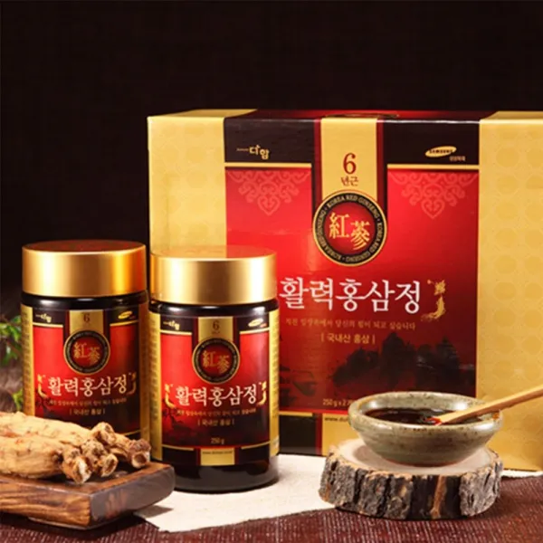 더함 활력홍삼정 250gx2병세트 6년근홍삼농축액 뉴질랜드꿀과레드진생 현대인의활력소 귀한분께드리는선물, 2병, 250g
