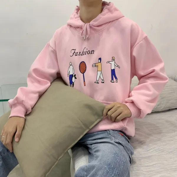 벨라루티 시티캐주얼 루즈핏 프린트 후드 티셔츠