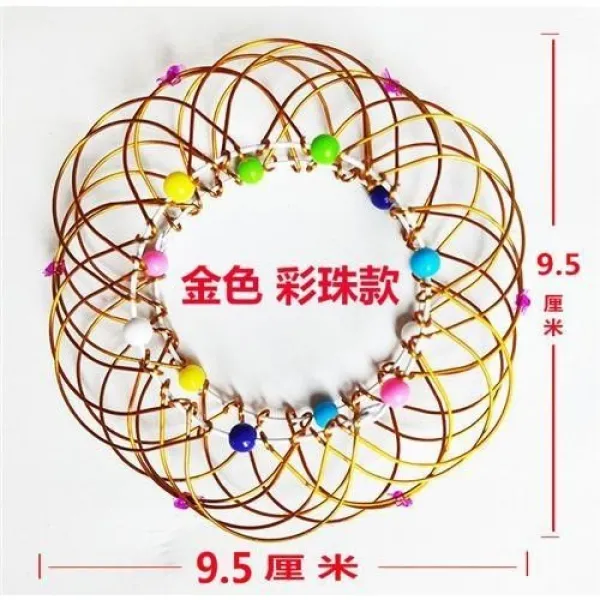 와이어 권 삼십육 발바닥에 있다 괴상함 많다 덩쿨 플라워 라탄 블루 레트로 헤리티지 숏 골드 _수량 2개입