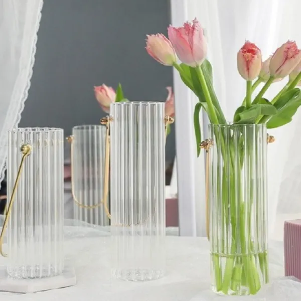 미세스바바라 노르딕 로즈골드 손잡이 오브제 화병 5type