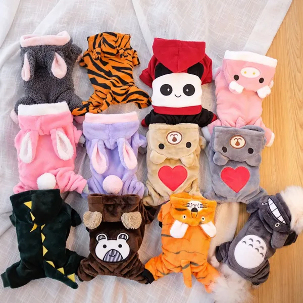 준다니엘 강아지 개옷 가을 겨울 두꺼운 고양이 애견 동물