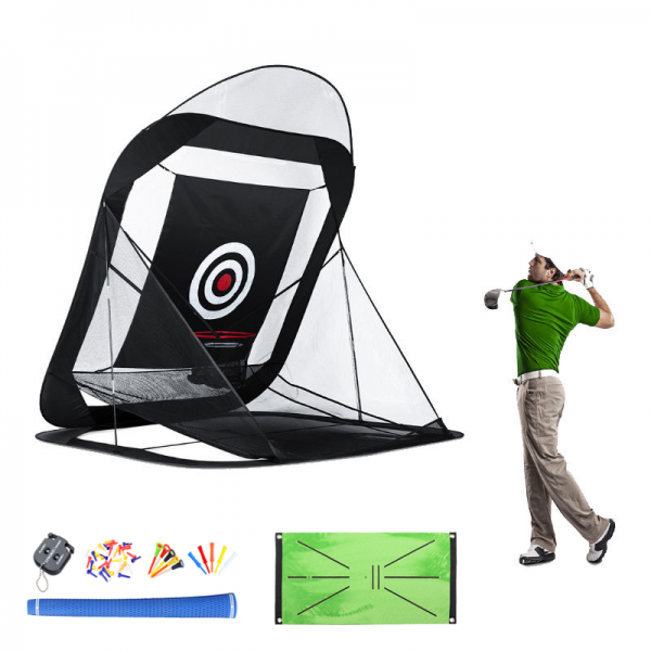 골프 스윙 연습 네트 컷팅 네트 자동 수납 접이식 수납 휴대가 용이 선물을 보내다, 215*215*215cm선물을 증정하다