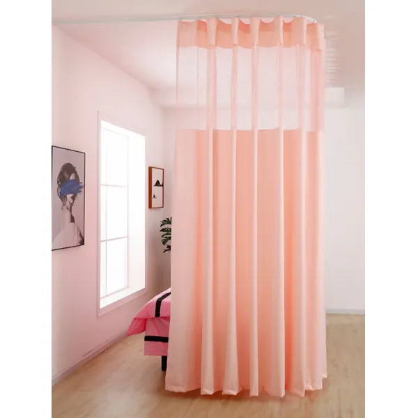 병원커튼 칸막이 가림막 라운드 레일 병실 파티션 커튼 피부관리실, 베이비핑크