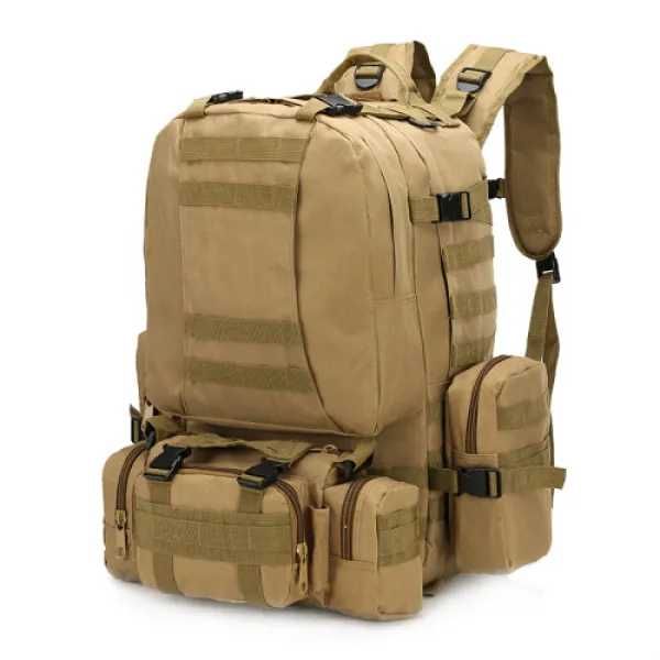 (군미술 백팩 외운동가이드 배낭 실외 다기능 조합 쌍견남녀 토색 중기 3관 미달)(5), 상세설명참조