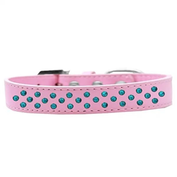 남서쪽의 개 목걸이에 청록색 진주를 뿌립니다. (Light Pink Size 18)