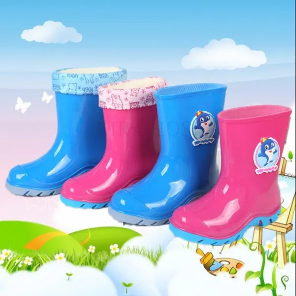 Kirahosi 해달 5 키즈 유아 레인부츠 아동 장화 어린이 예쁜 여름 신발 379 C190wt