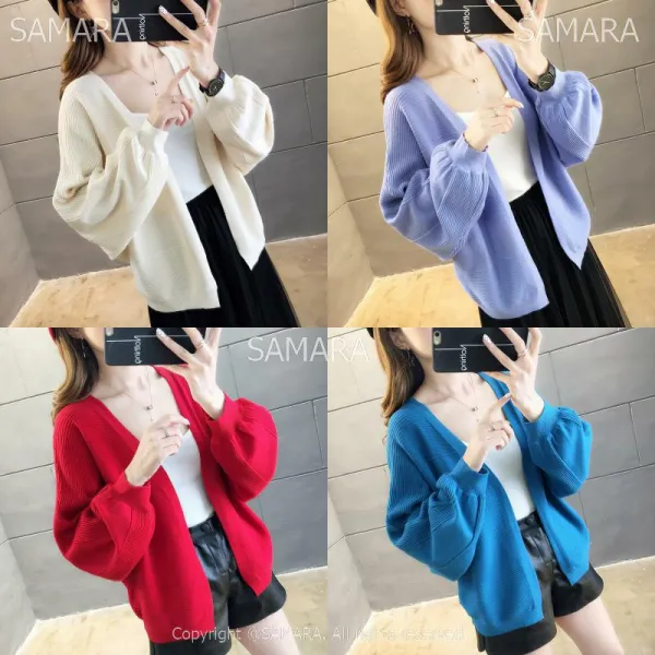 Qterra 특허브랜드 Ff7492 리우씨앤씨 니트가디건숏코트스웨터무지