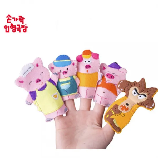 매직캐슬 손가락인형 돼지삼형제 스토리텔링, 단일 색상