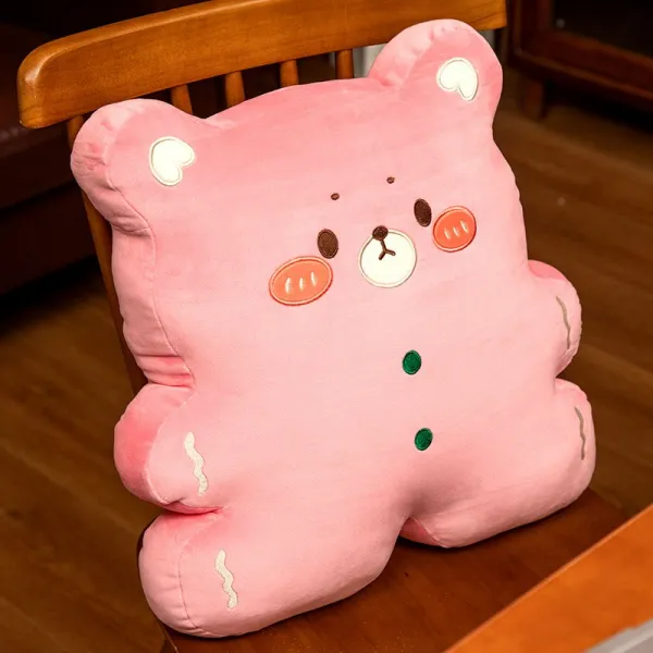 곰돌이 깻묵 투웨이 줄기 에어컨 방 낮잠담요 생강빵을 만드는 사람 등쿠션 소파 베개 소프트 튕기다, 40cm 두드리고 사랑스럽다 ~
