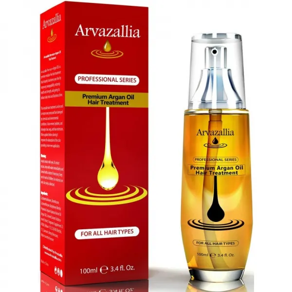 Arvazallia에 의하여 머리 처리를위한 Argan 기름 처리 & 조절기에 남겨 두십시오, 1