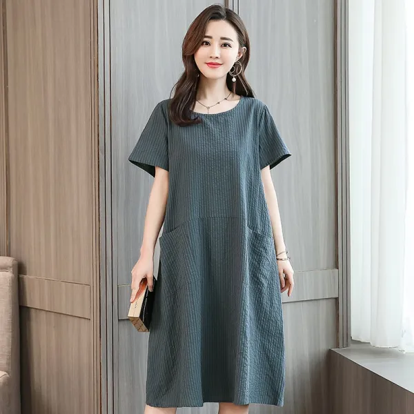 여성 여름원피스 우아한 중년 미시 HS0105