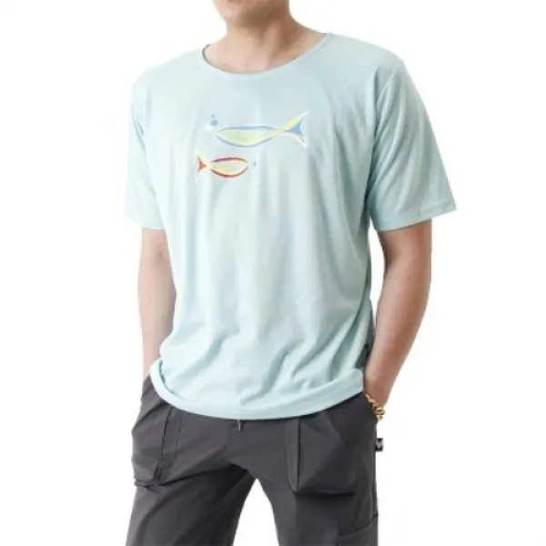 [텐바이텐] (UNISEX) Grand Casting the Fish Short Sleeve T (MINT)