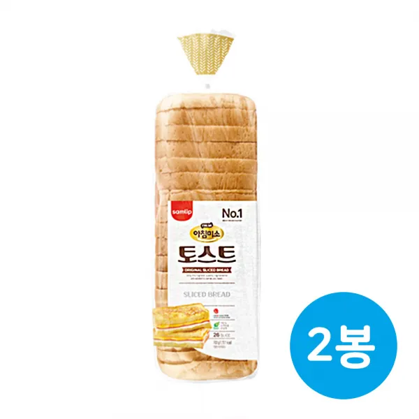 삼립 아침미소토스트, 702g, 2봉