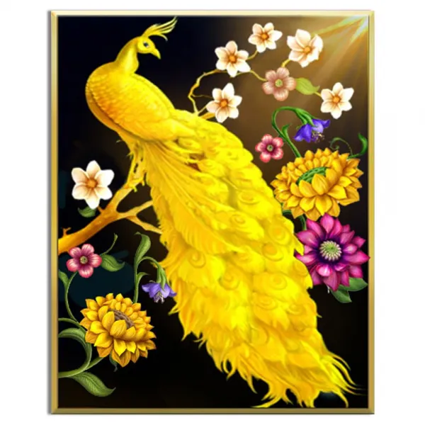 FASEN DIY 보석십자수 캔버스 형액자 세트 40 x 50cm, K040 공작 해바라기