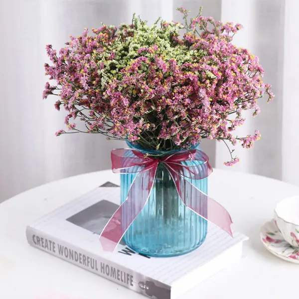 윈난성 잊지 마세요 나는 생화꽃 꽃꽂이 말린꽃 프리저브드꽃다발 실내 진열 풍건 진짜 하늘에 별이 가득하다 꽃병 레드 크리스탈 _엘로 크리스탈 있음 말린꽃 가방