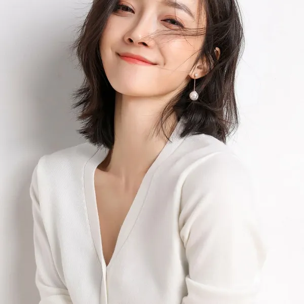 위원장 내정자 여성의류 스웨터 코트 와이드 루즈핏 숏 봄가을 계절 외 매치