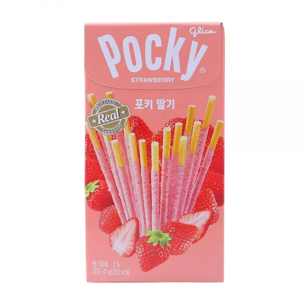 포키 딸기 41g X 8 크림 코팅 스틱과자 빼빼로데이, 단일상품
