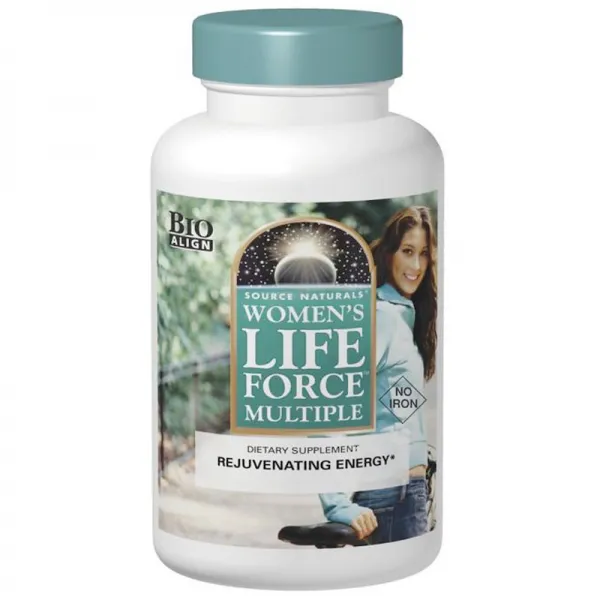 소스 네츄럴스 여성용 라이프 포스 멀티플 철분 미 포함 180정 (타블렛) Source Naturals Womens Life Force Multiple No Iron 180tabs, 1개