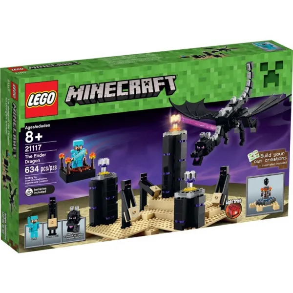 레 고 LEGO Minecraft 더 빌 리 지 나의 미시적 세계 창세 신 조립 블록 끝 그림자 용 21117