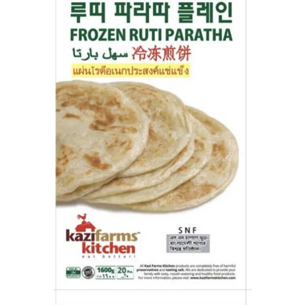 S.N. FOOD 냉동 인도빵 파라타/ 난(플레인 파라타)Frozen Ruti Paratha Plain1.6KG/20장, 1.6KG