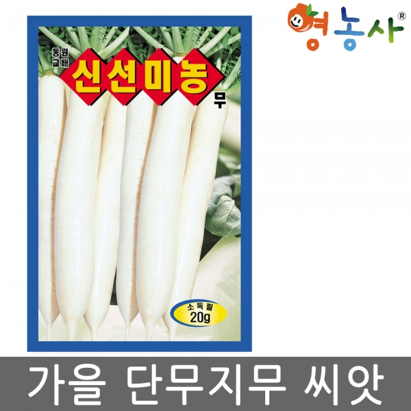 신선미농무 무씨앗 20g 단무지씨 단무지씨앗 가을씨앗