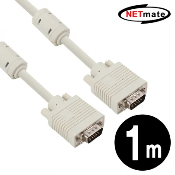 넷메이트 NMC-R30G RGB 모니터 케이블 1m (베이지) 증폭기 마이크케이블 리피터 송수신기 케이블 음향기 모니터 네트워크, 본상품 선택
