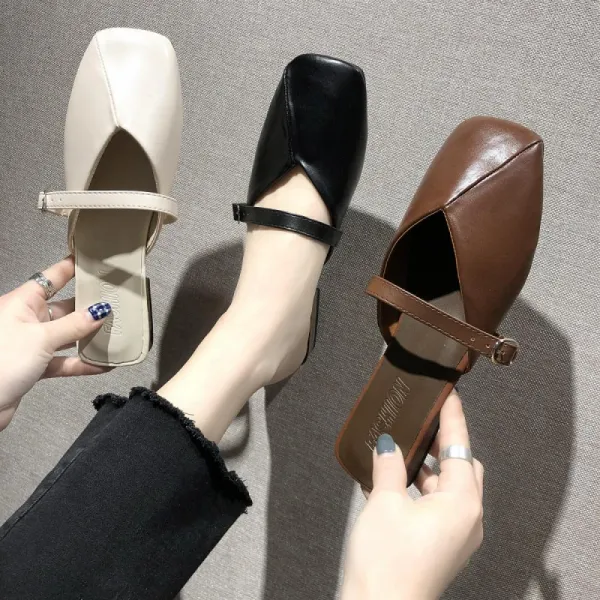 여성 단화 블로퍼 뮬 로퍼 플랫슈즈 슬리퍼 250호 Ceee57x Kirahosi + 덧신 증정