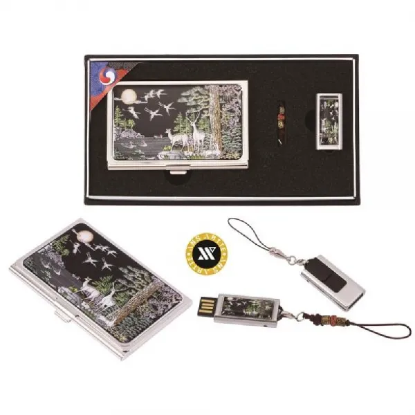 NHPMART◎채색십장생자개명함 가띠메탈자개USB 8GB-64GB+늪마트◎+늪마트◎, ◑다음옵션선택◐16GB, 단일상품
