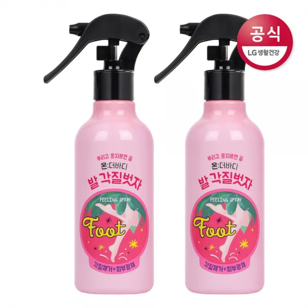 온더바디 발 각질 벗자 풋 필링 스프레이 240ml x2개, 단품