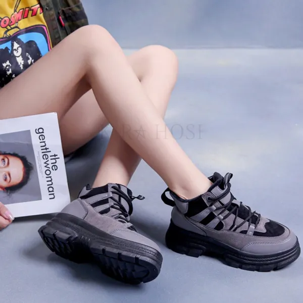 Kirahosi 퀄리티 여성 겨울 기모 운동화 방한 발편한 캐주얼 스니커즈 신발 48 Ml 10