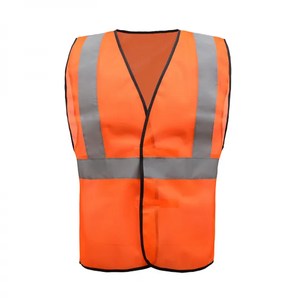 안전복 Sfvest메쉬원단 반사광선 조끼 환경미화 근로자 형광그린 옷 야간 공사 안전 글자인쇄 T03 오렌지