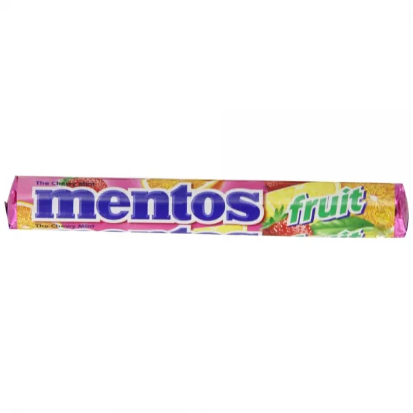 Mentos 멘토스 츄위민트 캔디롤 프룻 믹스 1.32oz15EA, 1개