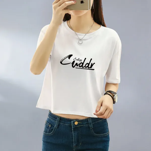 여성 여름 반팔 티 셔츠 크롭티 배꼽티 브랜드 하객 Splb