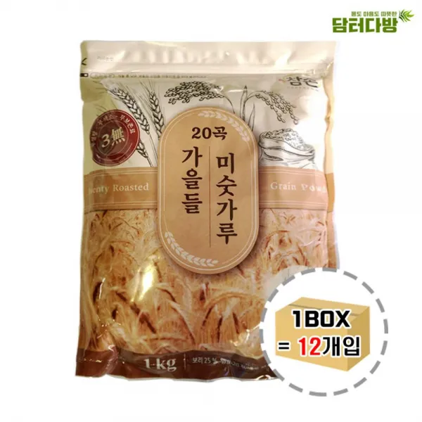 여름엔 시원한 음료수 참존식품 20곡 가을들 미숫가루 1kg 1BOX (12개입)(W65C174), 오버레이 1