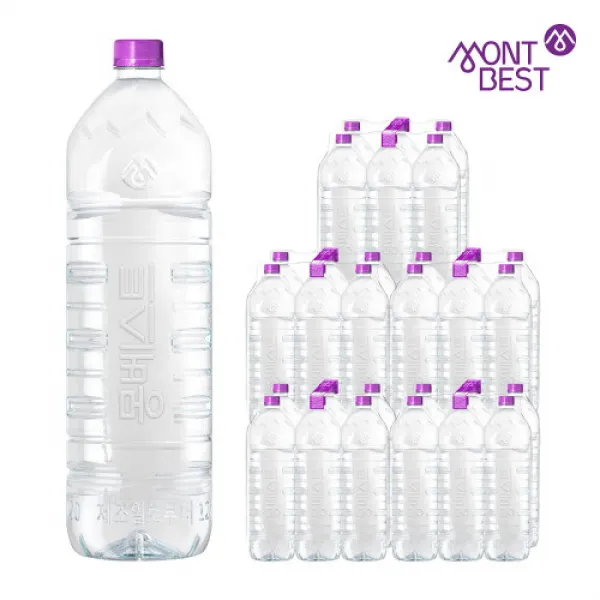 몽베스트 위드어스 무라벨 생수 2Lx30병, 단품, 2L