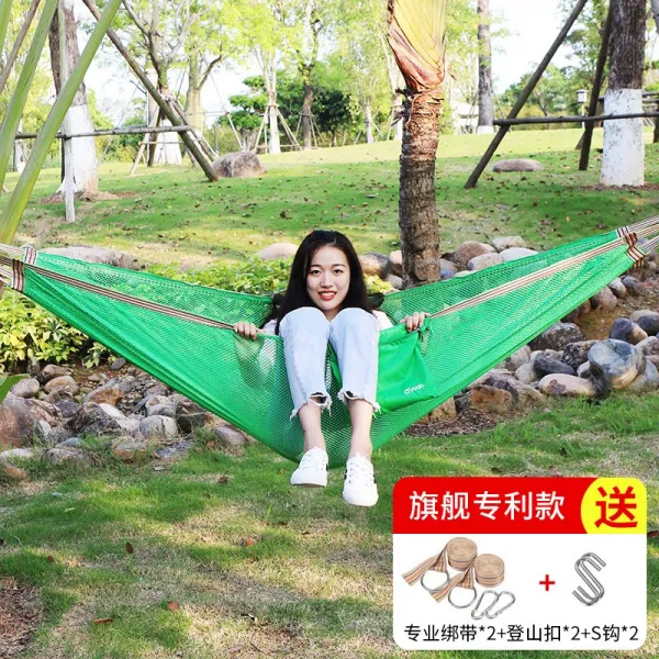 해외 캠핑침대 아이스 해먹 방측 그네뛰기 아웃도어용 2인용 그물실 내침숙소 성인아-24540, 옵션12