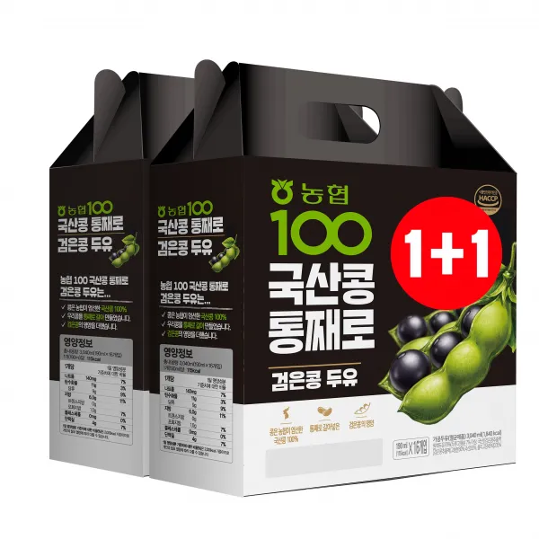 [농협식품] 100%국산콩 검은콩두유64입(16입 4개입), 64개, 190ml