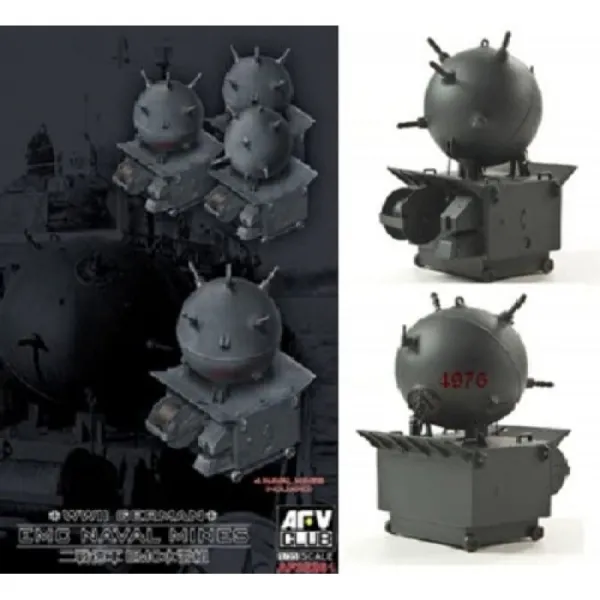 AFV 클럽 1/35 독일 해군 EMC typeII 기뢰 (4 개 세트) 프라 모델